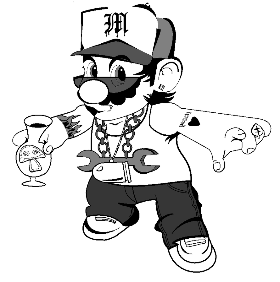 gangster cartoon coloring pages - photo #40