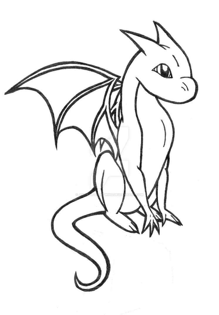 baby dragon coloring pages for kids - photo #29