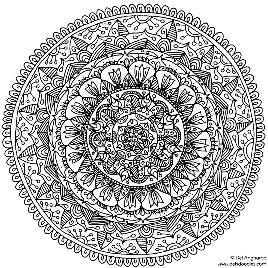 radial designs coloring pages - photo #39