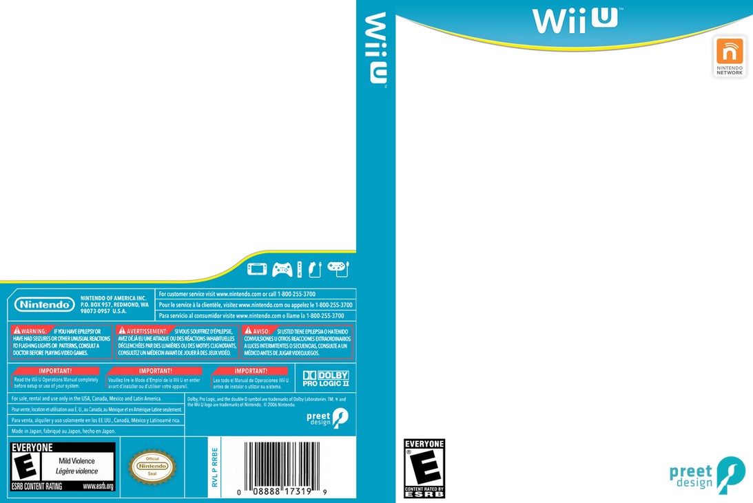 Wii Game Template Cover