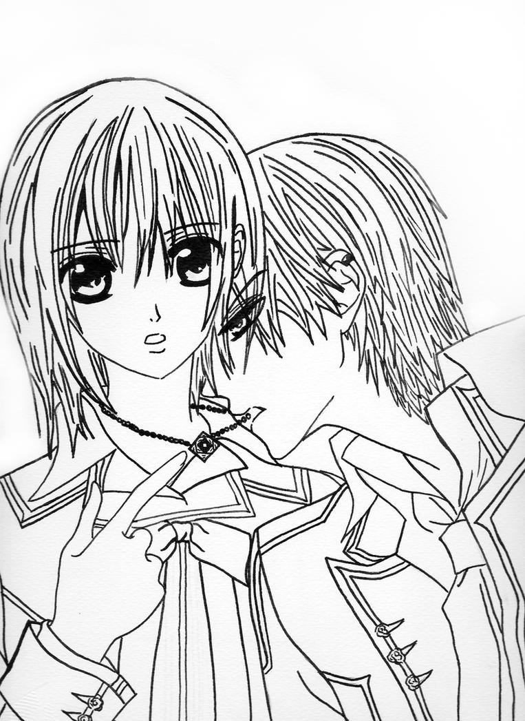 manga characters coloring pages vampire knight - photo #11