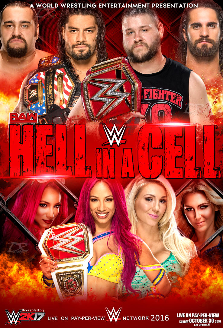 WWE Hell In A Cell 2016 Poster by Dinesh-Musiclover