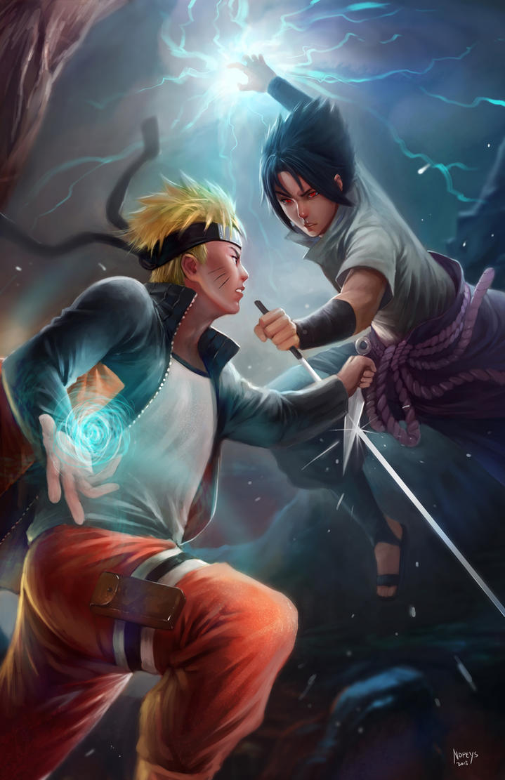 Naruto vs Sasuke by NOPEYS on DeviantArt