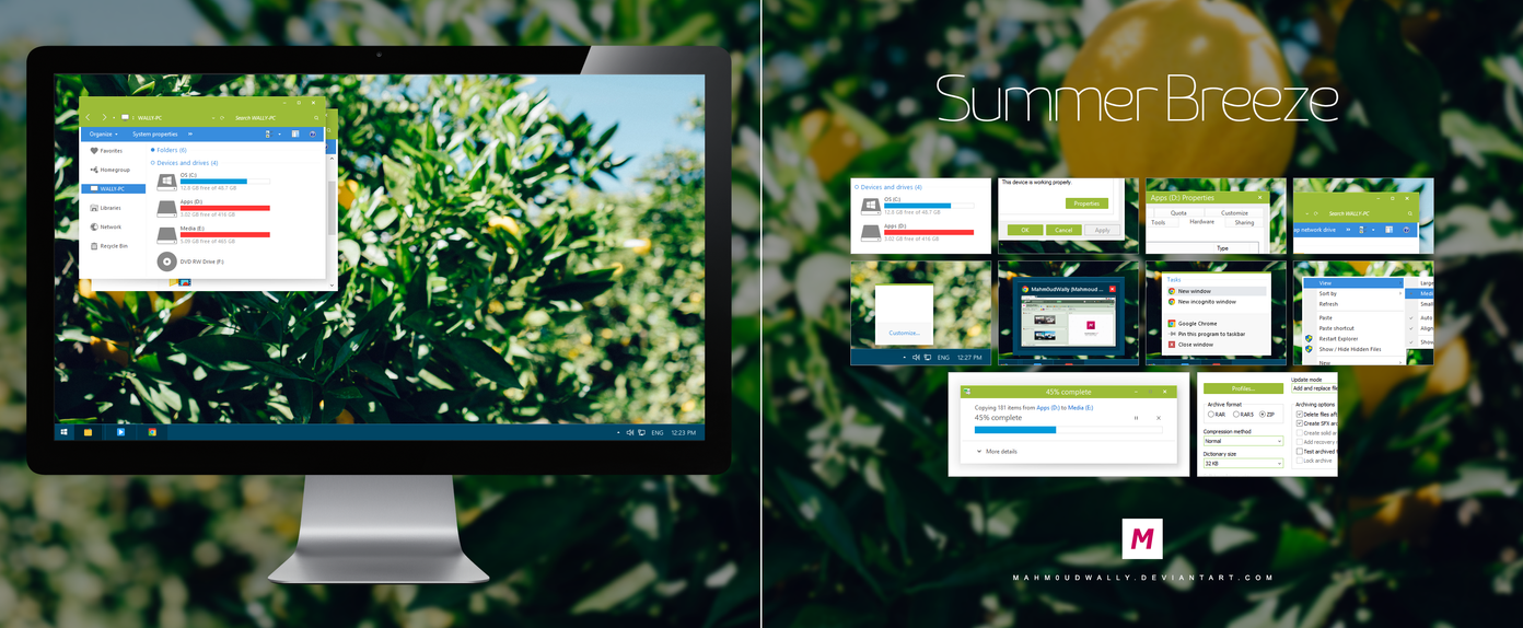 Summer Breeze theme for Win8.1
