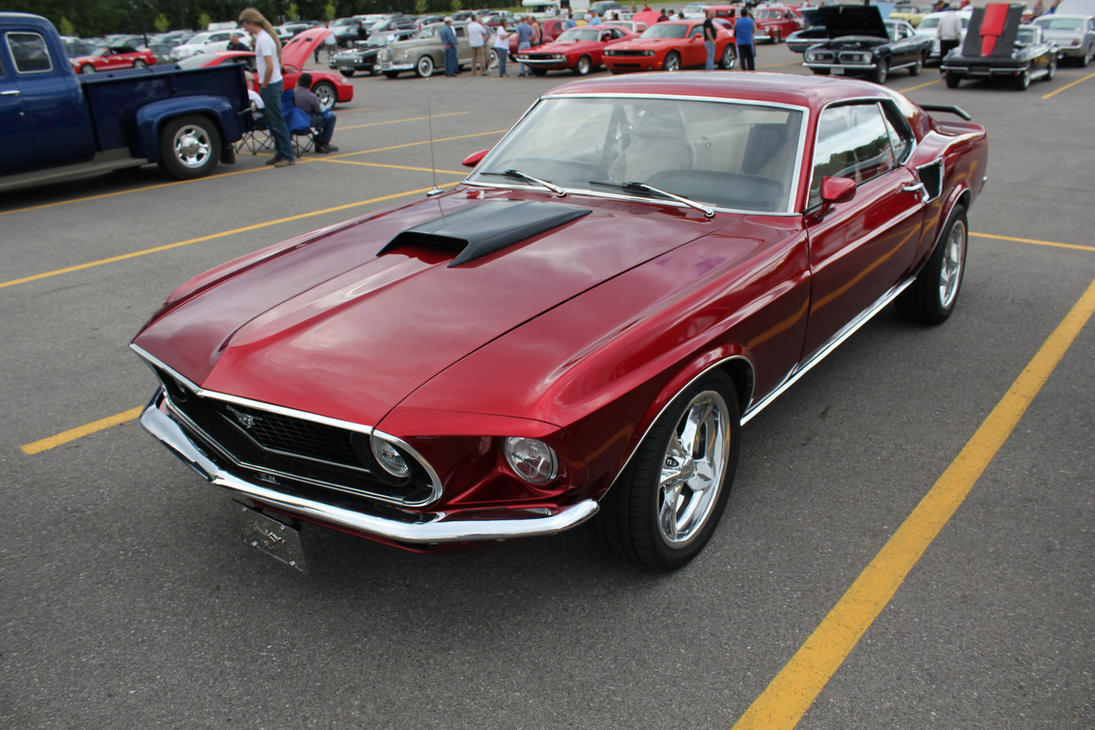Candy Apple Red Mustang