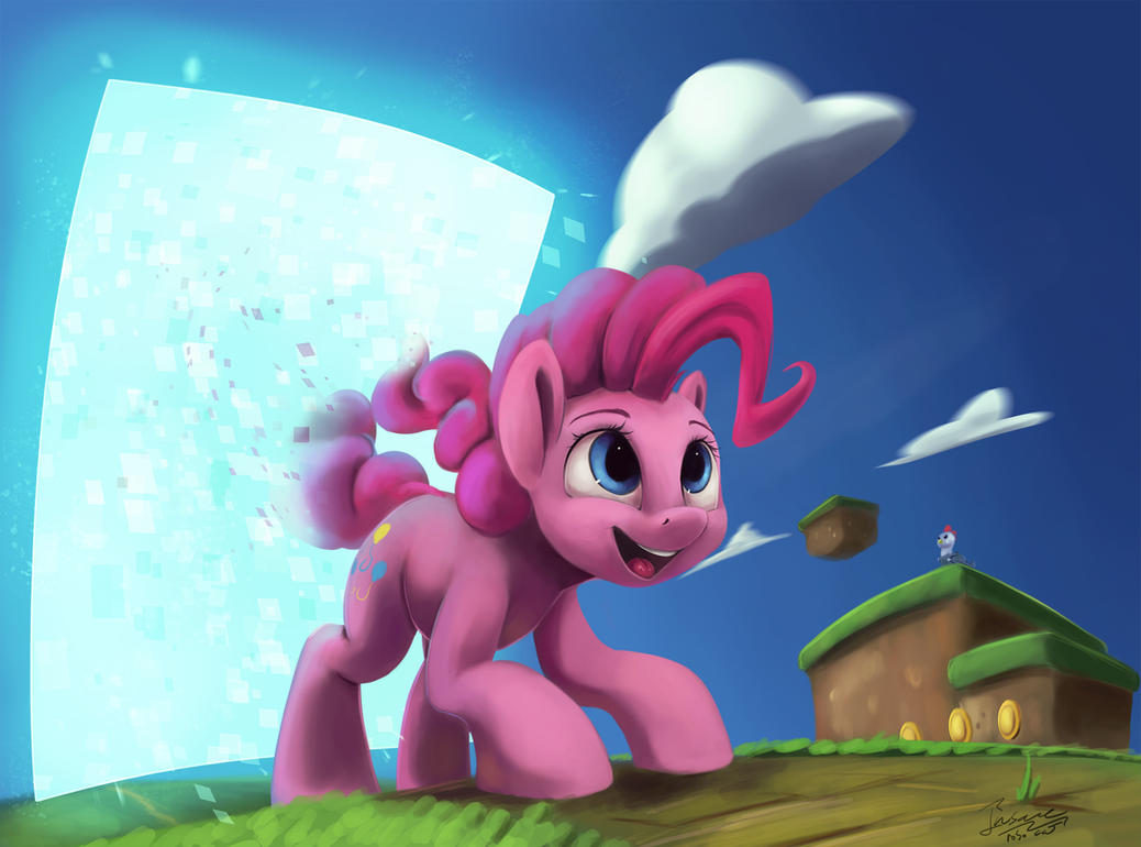 [Obrázek: pinkie_has_joined_the_game_by_insanerobocat-dbixuup.jpg]