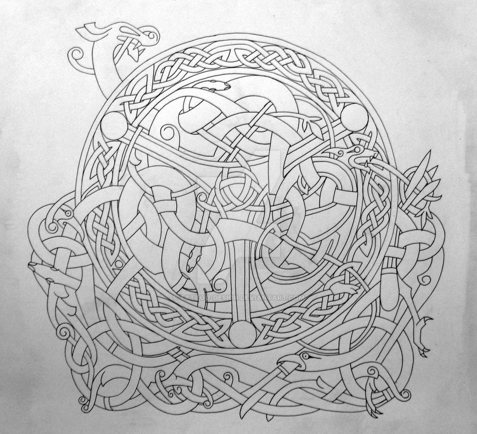 Celtic blend outline by Tattoo-Design on DeviantArt