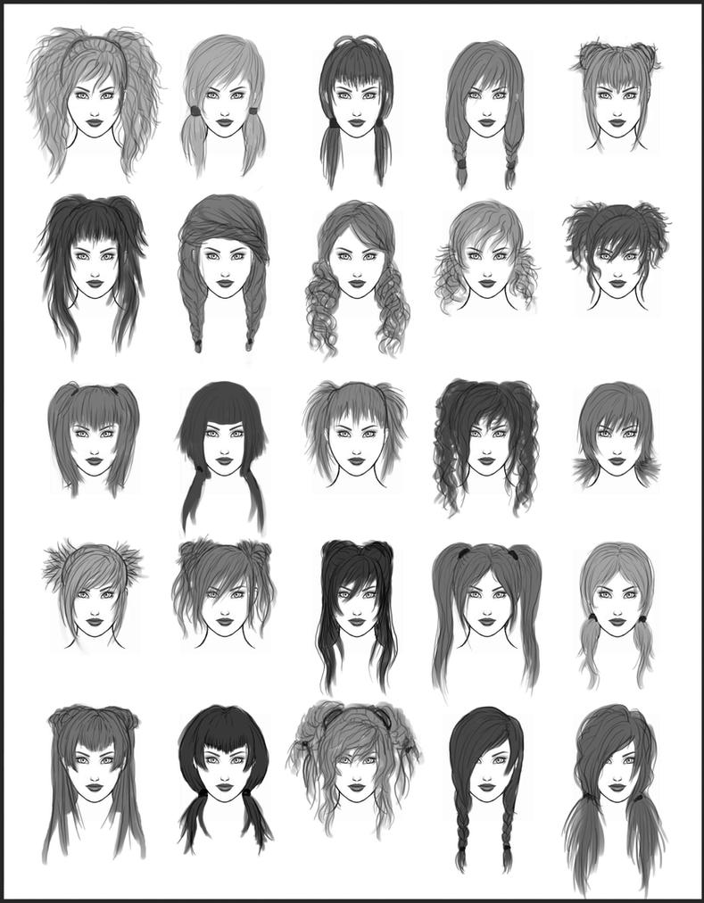 Women's Hair - Set 1 by dark-sheikah on DeviantArt